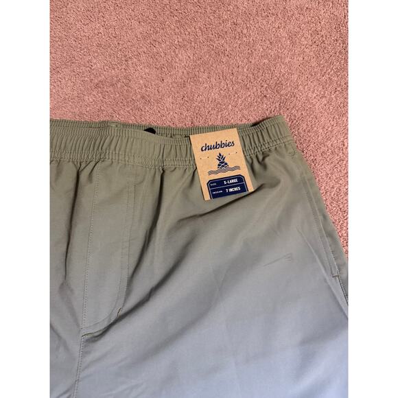 NWT Chubbies Men Shorts Athletic Causal Swim Green Blue Size XL 7” Inseam - Picture 3 of 5
